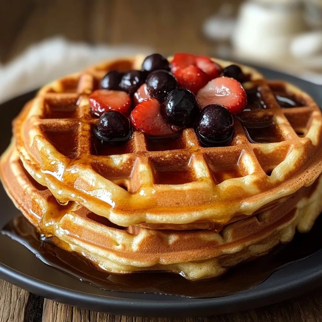 High Protein Waffles mit 45g Protein für epische Morgen
