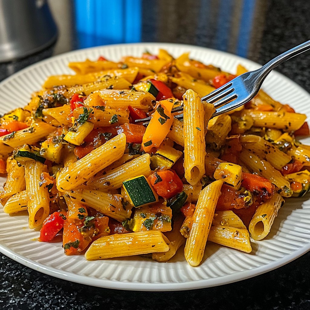 Penne mit Ofengemüse