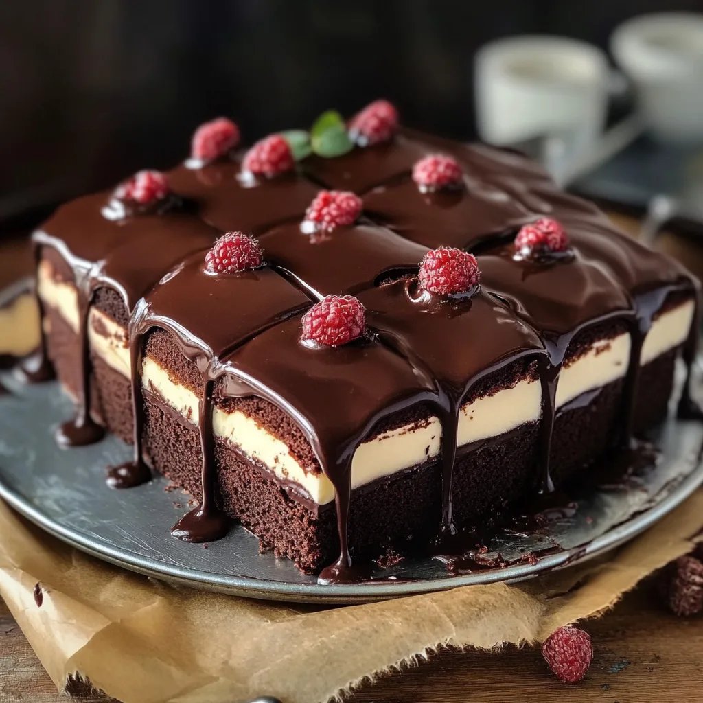 Schoko Schnitte mit Creme