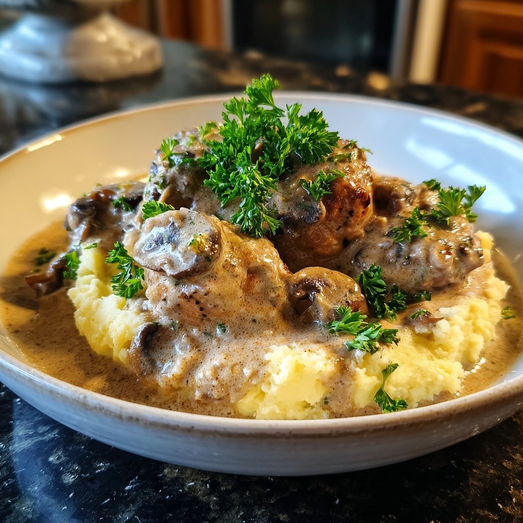 Hausmannskost Cremiges Hähnchen mit Kartoffelpüree