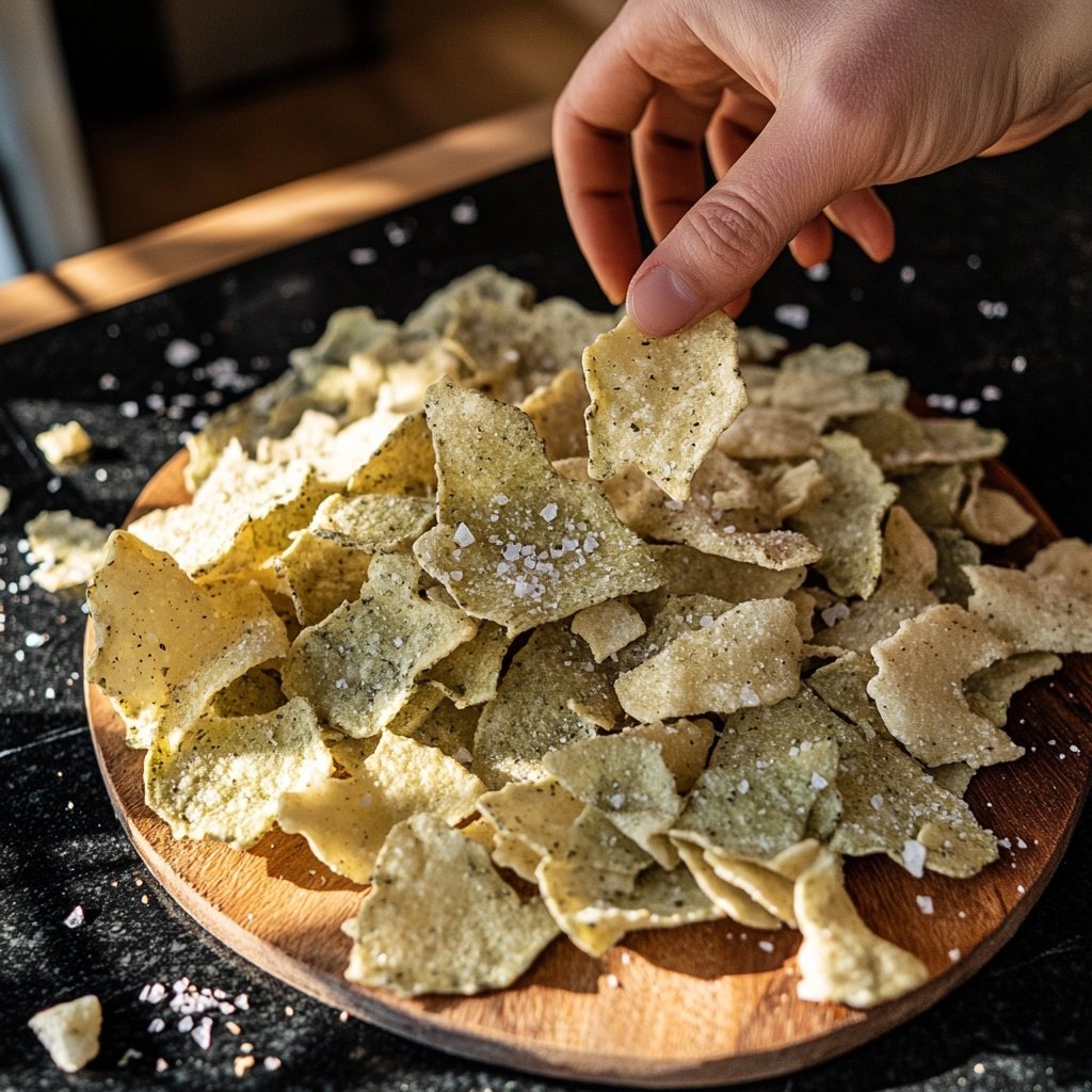 Grünkohl Chips als gesunder Snack