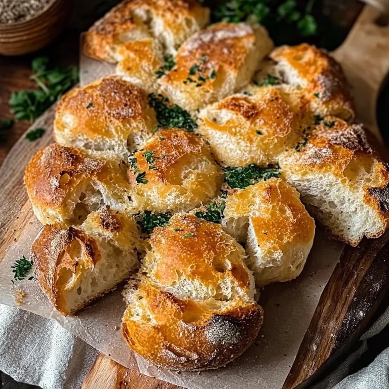 KÄSE KNOBLAUCH ZUPFBROT aus Brötchenteig