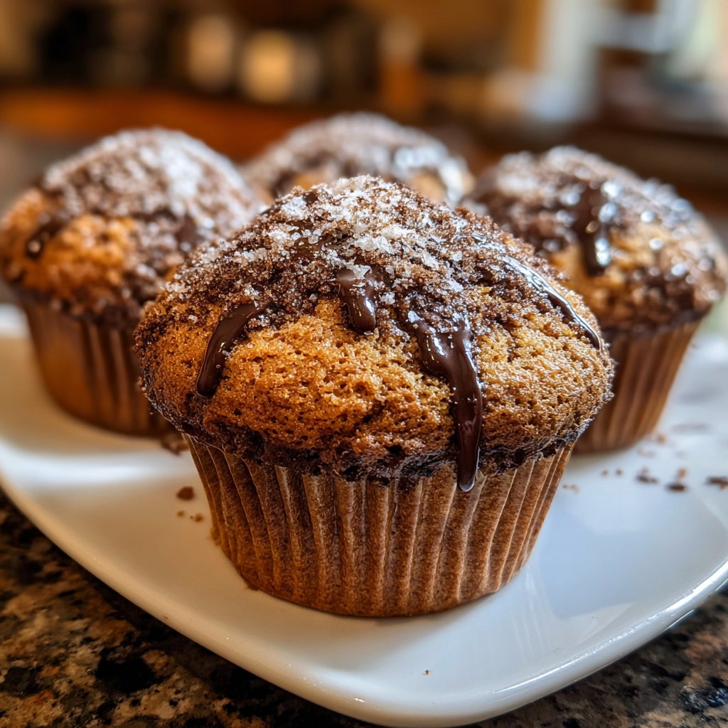 Muffins mit Kakao und Vanille