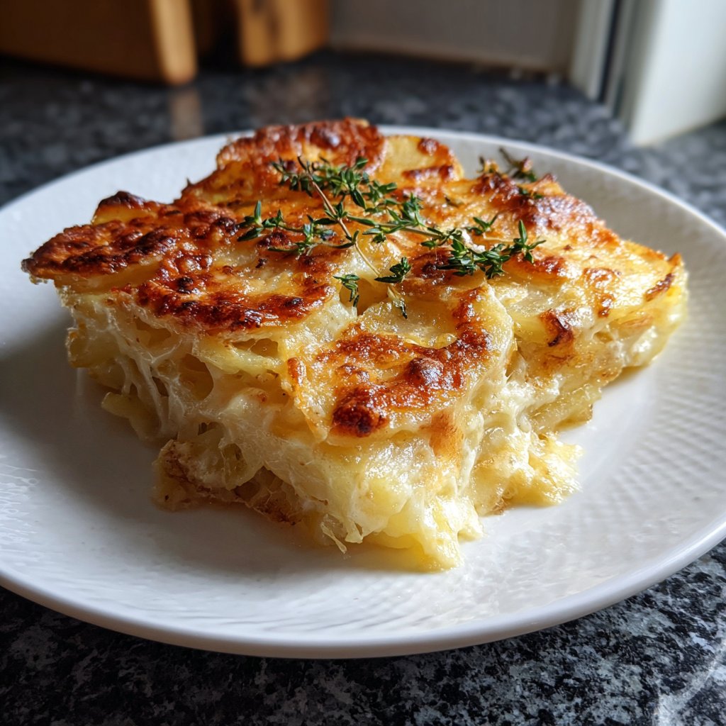 Kartoffelgratin mit Süßkartoffeln