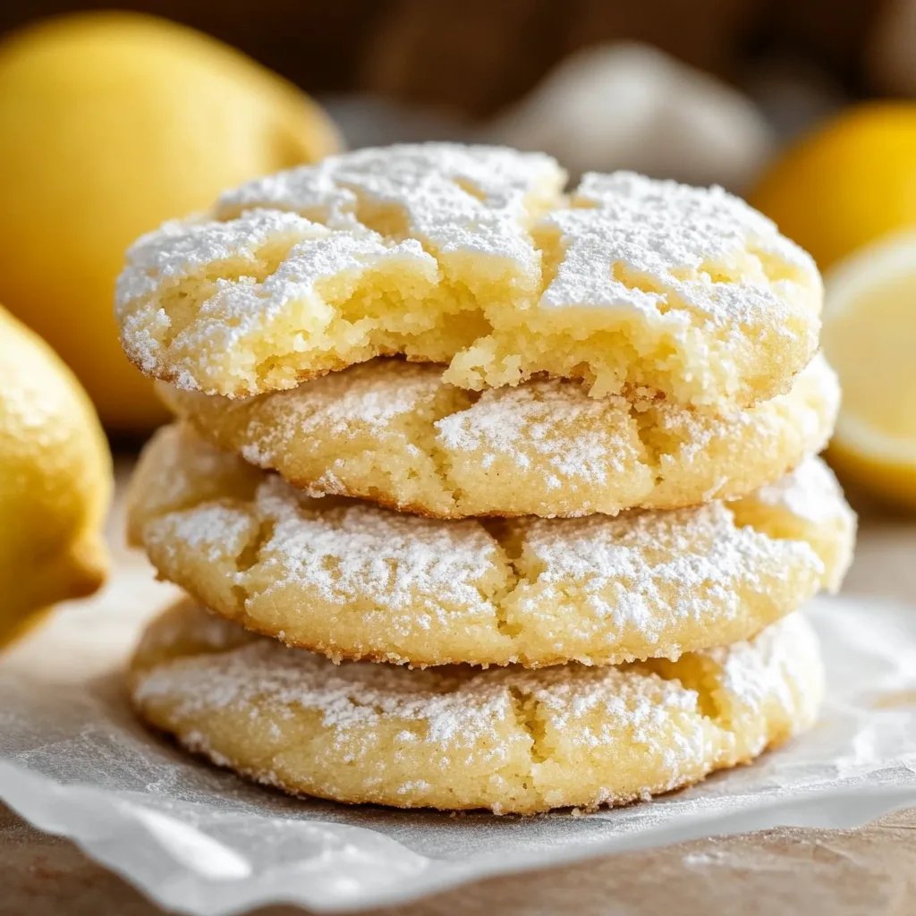 Lemon Crinkle Cookies