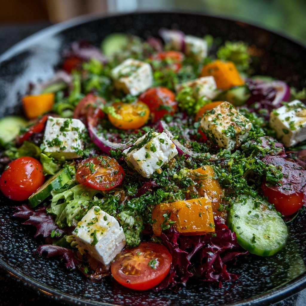 Bunter Salat Zum Grillen Mit Gurke Und Feta
