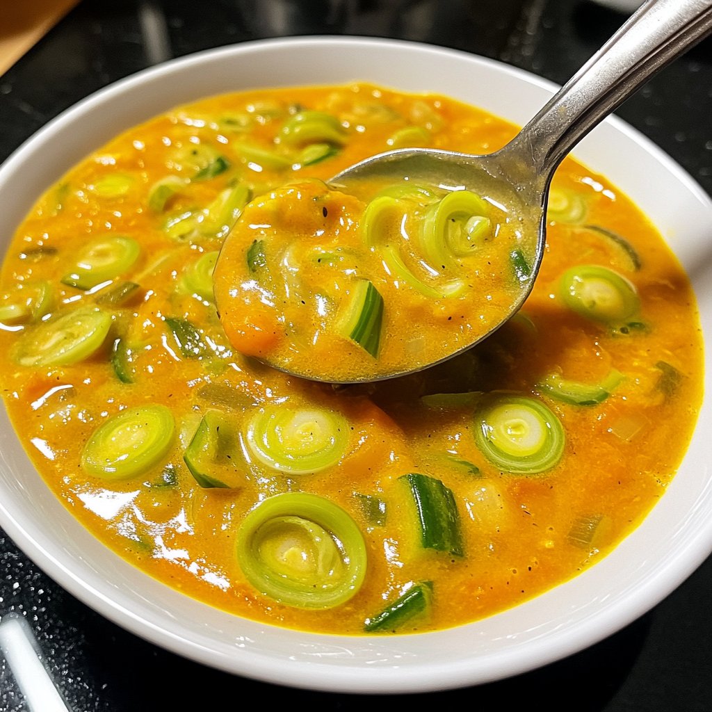 Kürbissuppe mit Lauch